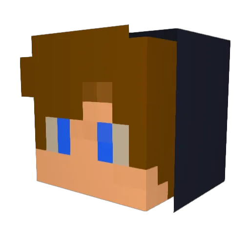 Hard_Core Minecraft avatar head, 3D render