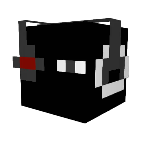 Hardcase11 Minecraft avatar head, 3D render