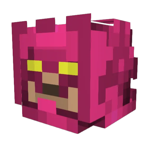 Hardcor3 Minecraft avatar head, 3D render