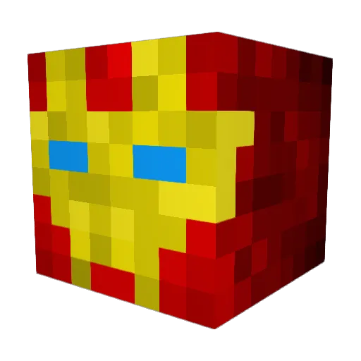 HardcoreDrunk Minecraft avatar head, 3D render