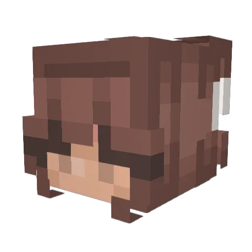 HardcoreQurlex Minecraft avatar head, 3D render