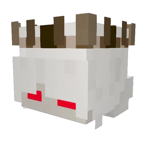 Hardcoreee Minecraft avatar head, 3D render