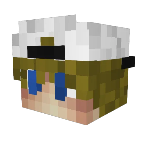 HarderThanARock Minecraft avatar head, 3D render