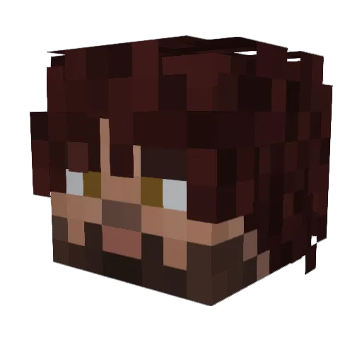 Hardford01 Minecraft avatar head, 3D render