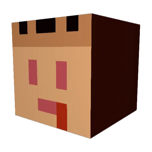 Hardik_MC Minecraft avatar head, 3D render
