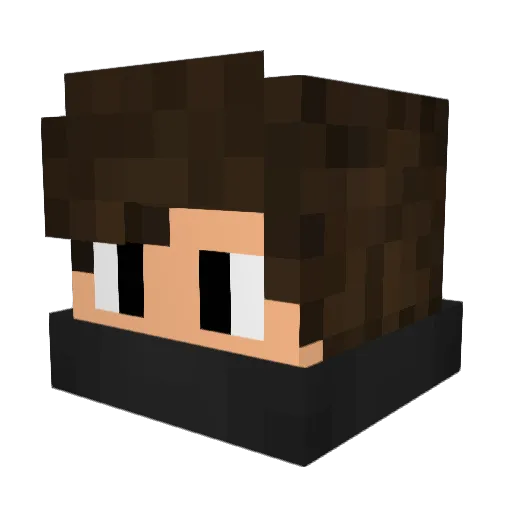 Hardik_X7 Minecraft avatar head, 3D render