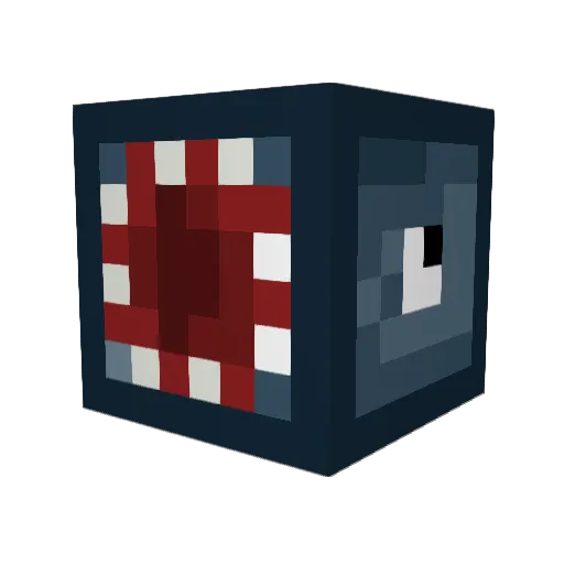 Hardkorr Minecraft avatar head, 3D render