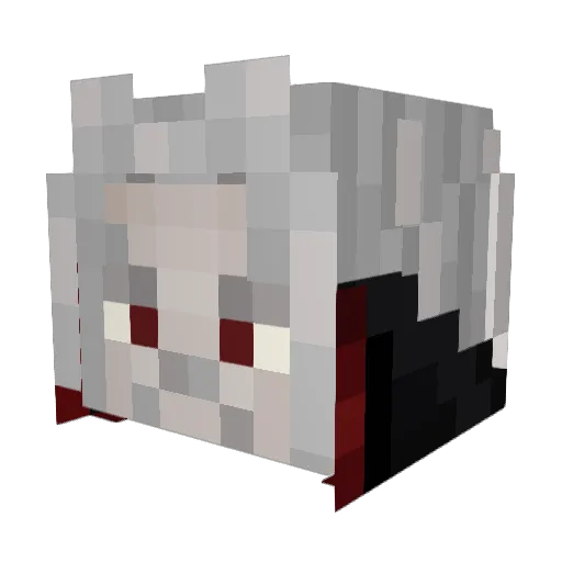 Hardt4Rein Minecraft avatar head, 3D render