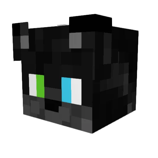 HardwellFan Minecraft avatar head, 3D render