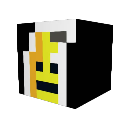 Hardy08 Minecraft avatar head, 3D render