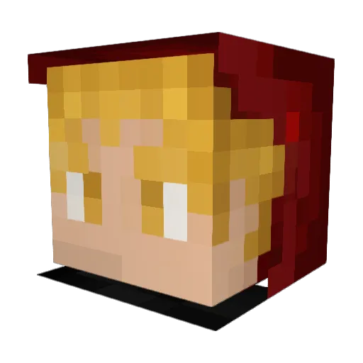 Hardy999 Minecraft avatar head, 3D render