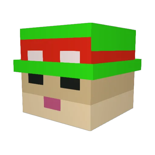 HardyBoy2012 Minecraft avatar head, 3D render