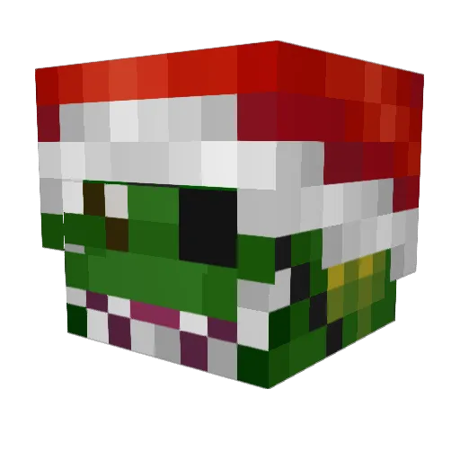 HardyD Minecraft avatar head, 3D render