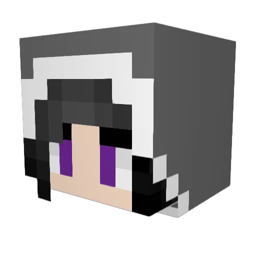 Hardyzgurl12 Minecraft avatar head, 3D render