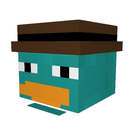 HareKrishna108ml Minecraft avatar head, 3D render