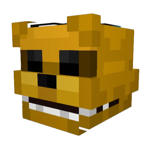 HaresMcFly Minecraft avatar head, 3D render
