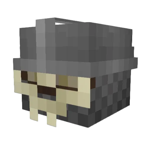 Harfam Minecraft avatar head, 3D render