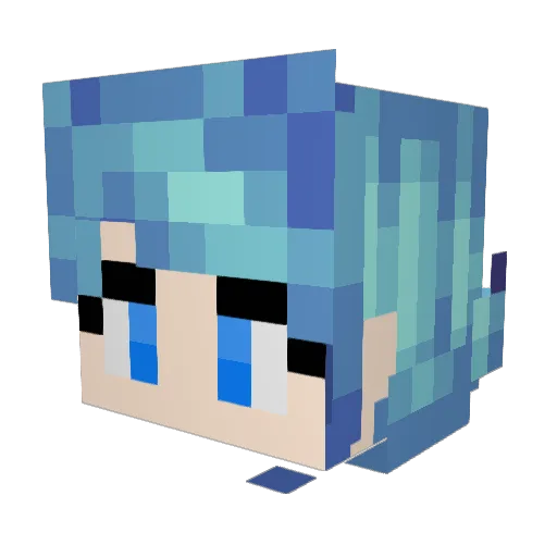 Harfang117 Minecraft avatar head, 3D render