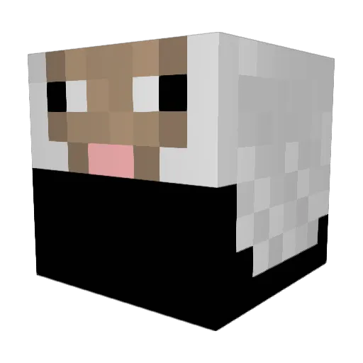 Harganeth Minecraft avatar head, 3D render