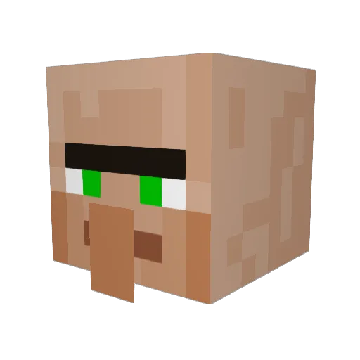 Hari002 Minecraft avatar head, 3D render