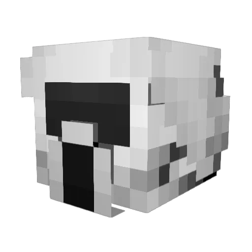 Haribo100 Minecraft avatar head, 3D render