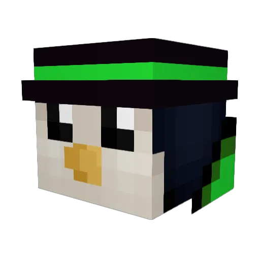 Haribo171 Minecraft avatar head, 3D render