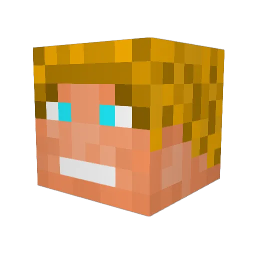 Haribo_95 Minecraft avatar head, 3D render