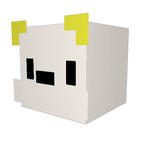 Haribo_rafo Minecraft avatar head, 3D render