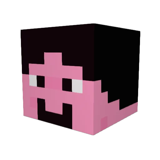HariboplaysMC Minecraft avatar head, 3D render