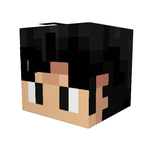 Haribyte Minecraft avatar head, 3D render