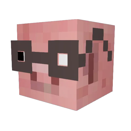 Harify Minecraft avatar head, 3D render