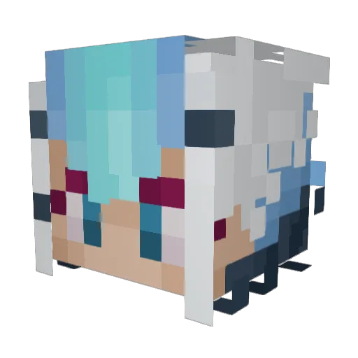 Harimad82 Minecraft avatar head, 3D render