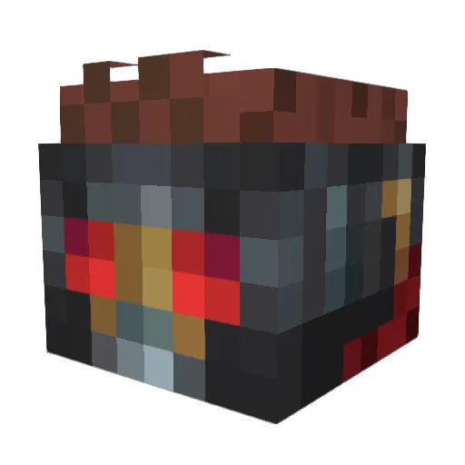 Harimer Minecraft avatar head, 3D render