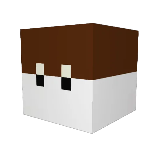 Harin0007 Minecraft avatar head, 3D render