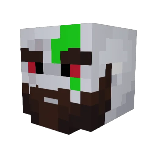 HarioV60 Minecraft avatar head, 3D render