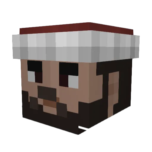 Haris326 Minecraft avatar head, 3D render