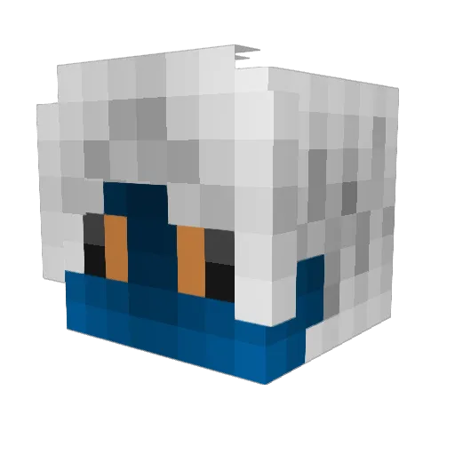 Haris Minecraft avatar head, 3D render