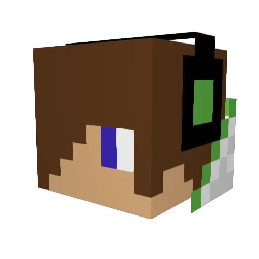 HarisGamerGR Minecraft avatar head, 3D render
