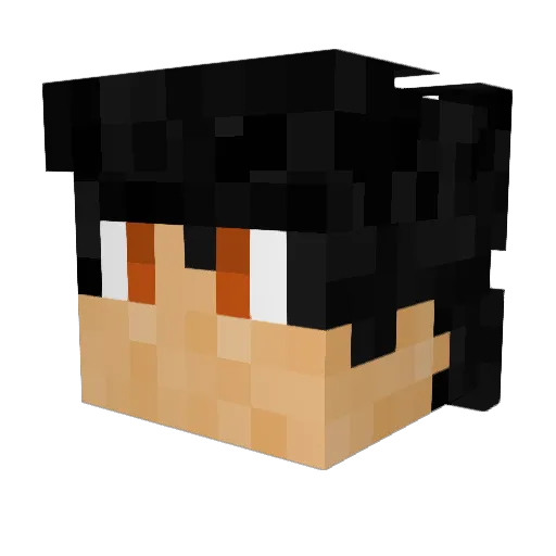 HarisMC Minecraft avatar head, 3D render