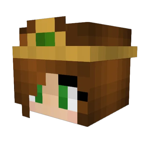 Harisha99 Minecraft avatar head, 3D render