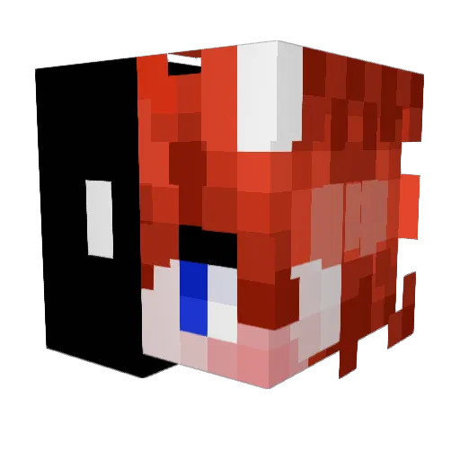Harisza55 Minecraft avatar head, 3D render