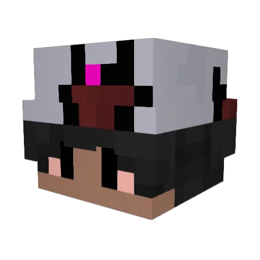 HarizinBW Minecraft avatar head, 3D render
