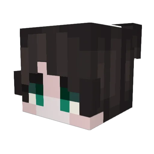 HarkatMulds Minecraft avatar head, 3D render