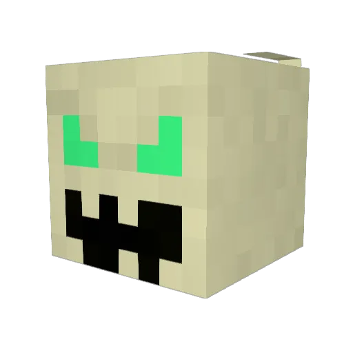 Harlan256 Minecraft avatar head, 3D render