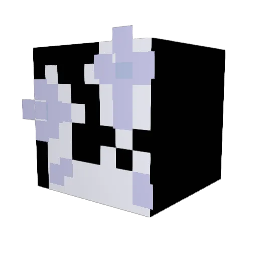 HarleQuinnnnnn Minecraft avatar head, 3D render