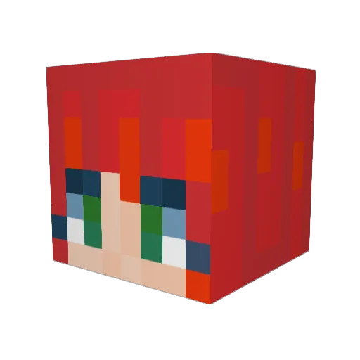 Harleen777 Minecraft avatar head, 3D render