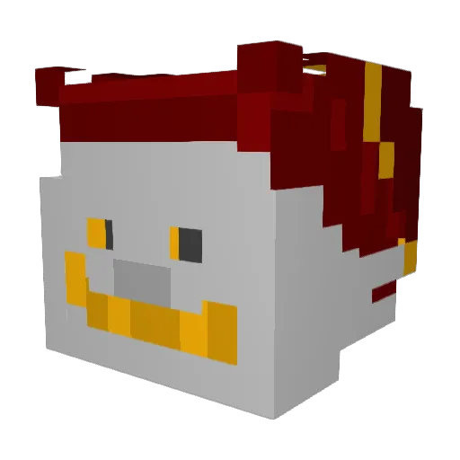 Harlerst Minecraft avatar head, 3D render