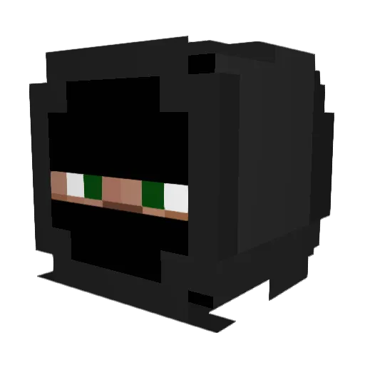 Harley102 Minecraft avatar head, 3D render