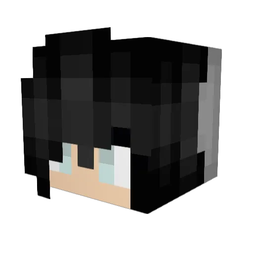 HarleyB_7 Minecraft avatar head, 3D render