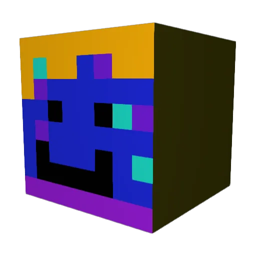 HarleyBites Minecraft avatar head, 3D render